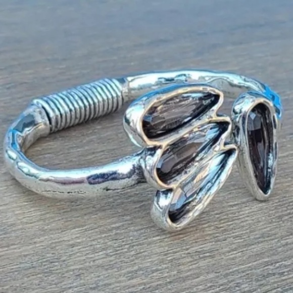 RAW NATURE • Bohemian Bracelet • Silver plated with Swarovski Crystals - Picture 3 of 14